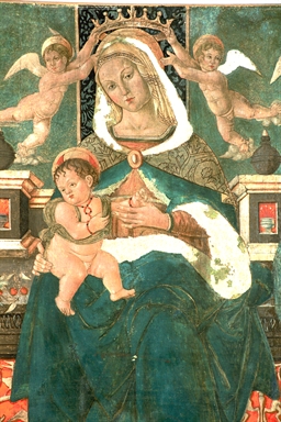 Madonna in trono con il Bambino, San Sebastiano, San Rocco e angeli